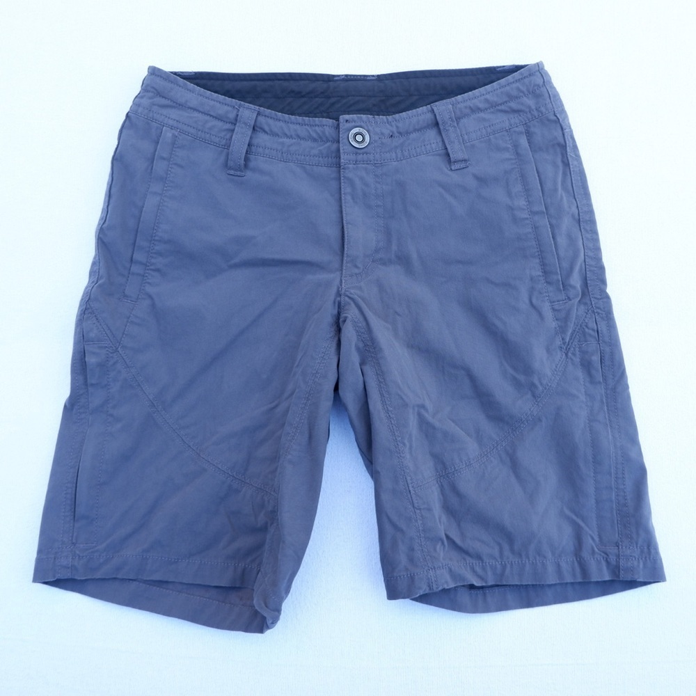 Kuhl Spire Hiking Short Womens Size 0 Gray Zip Pocket Cargo Outdoors Trekking